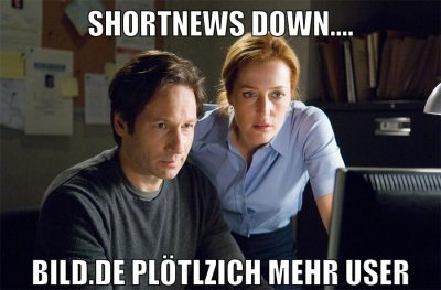 shortnews down.... bild.de plötlzich mehr user