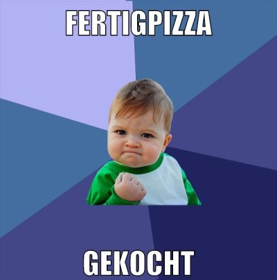 fertigpizza gekocht