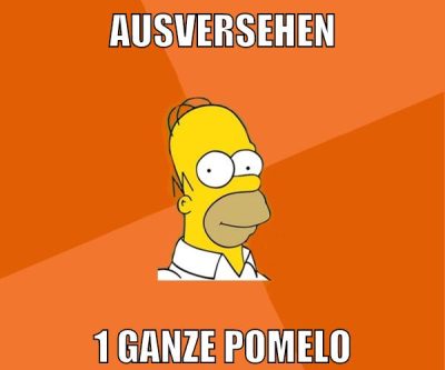 ausversehen 1 ganze pomelo
