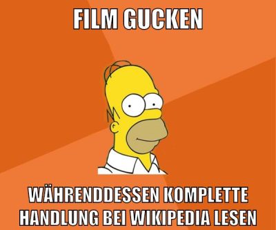 Film gucken währenddessen komplette handlung bei wikipedia lesen
