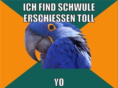 ich find schwule erschießen toll yo
