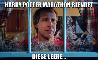 Harry Potter Marathon beendet diese leere...