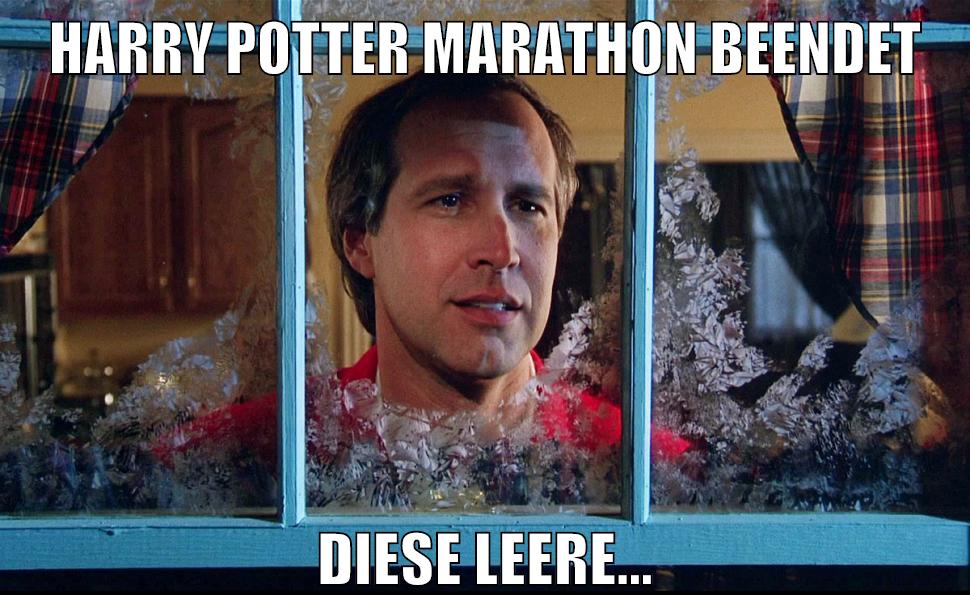 Harry Potter Marathon beendet diese leere...
