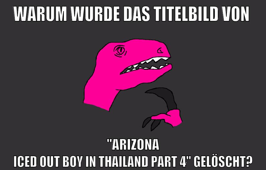 warum wurde das titelbild von "arizona iced out boy in thailand part 4" gelöscht?