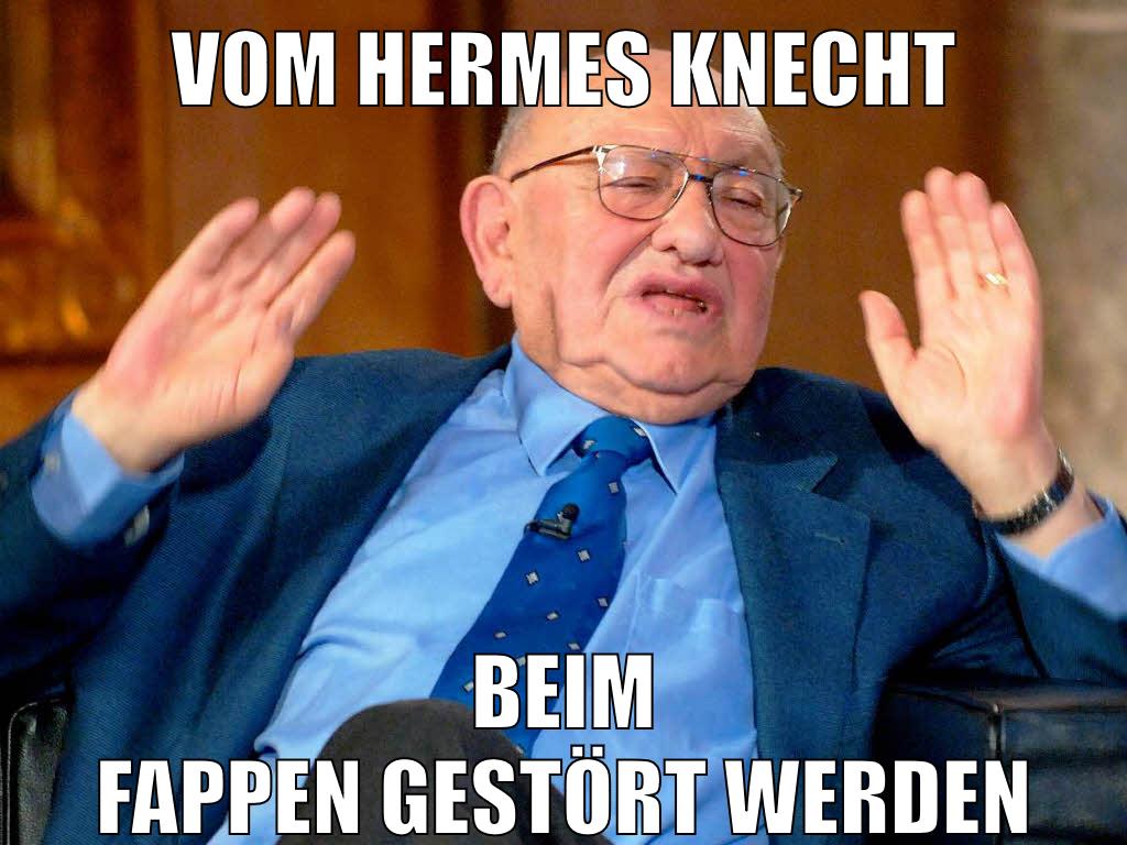 vom hermes knecht beim fappen gestört werden