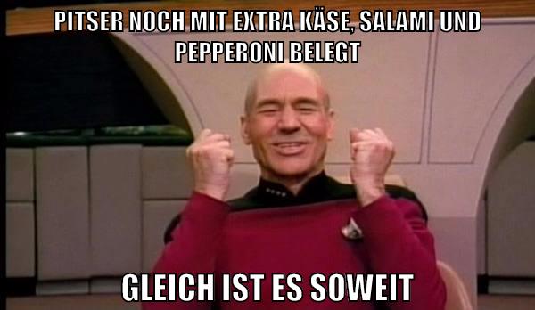 pitser noch mit extra käse, salami und pepperoni belegt gleich ist es soweit