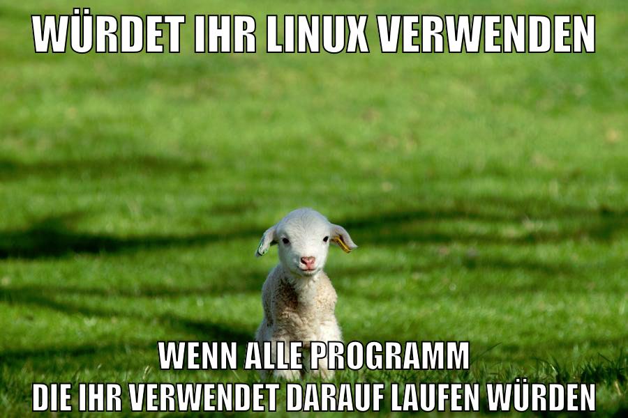 würdet ihr linux verwenden wenn alle programm die ihr verwendet darauf laufen würden