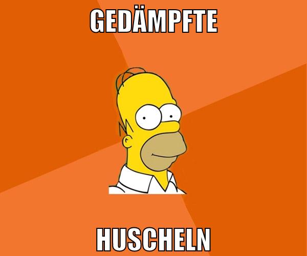 gedämpfte huscheln