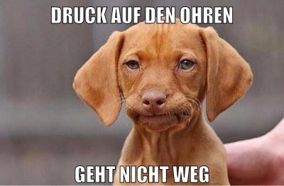 druck auf den ohren geht nicht weg