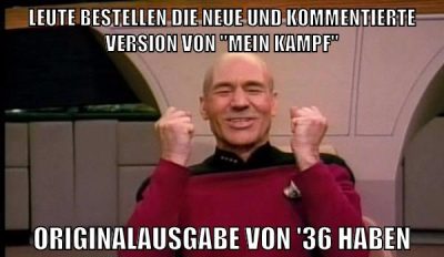 leute bestellen die neue und kommentierte version von "mein kampf" originalausgabe von '36 haben