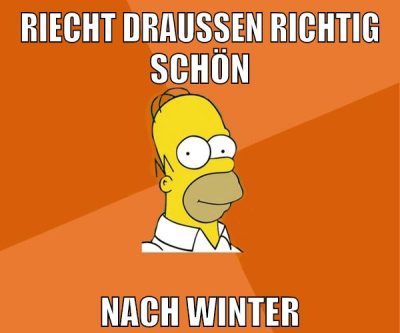 riecht draußen richtig schön nach winter