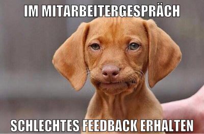 Im Mitarbeitergespräch schlechtes feedback erhalten