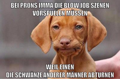 bei pr0ns imma die blow job szenen vorspuelen müssen weil einen die schwänze anderer männer abturnen