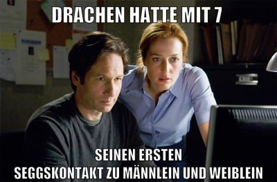 drachen hatte mit 7 seinen ersten seggskontakt zu männlein und weiblein