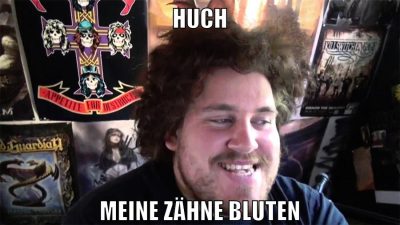 huch meine zähne bluten