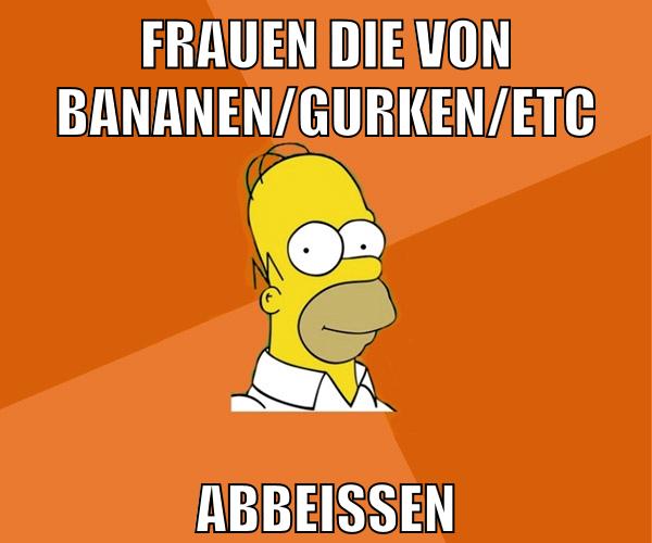 frauen die von bananen/gurken/etc abbeissen
