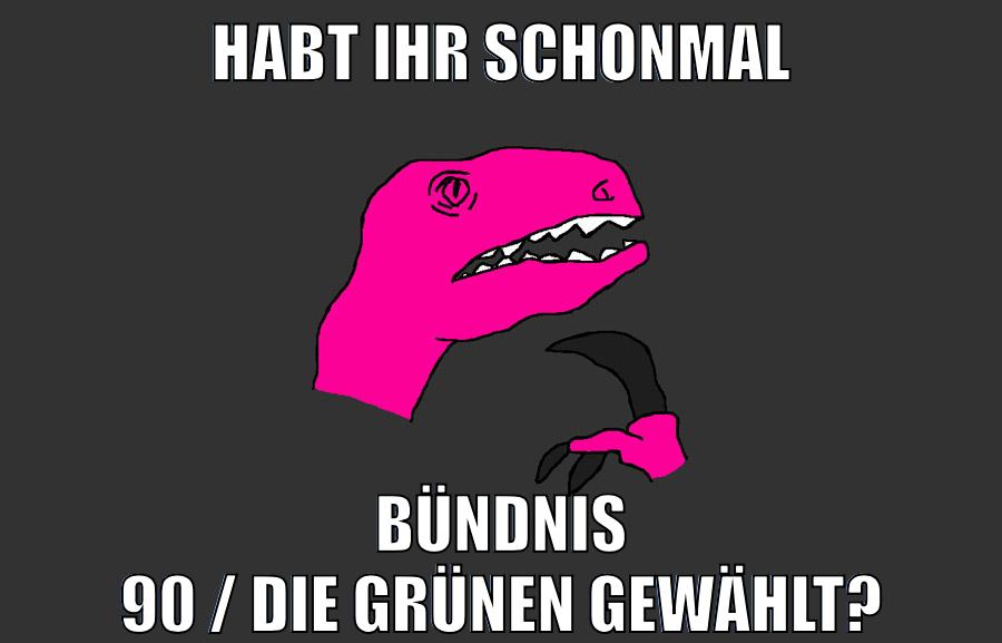 HABT IHR SCHONMAL BÜNDNIS 90 / DIE GRÜNEN GEWÄHLT?