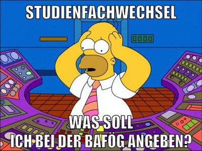 Studienfachwechsel Was soll ich bei der Bafög angeben?