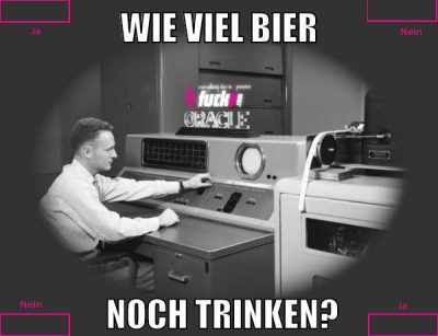 Wie viel Bier noch trinken?