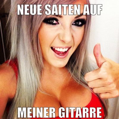 neue saiten auf meiner gitarre