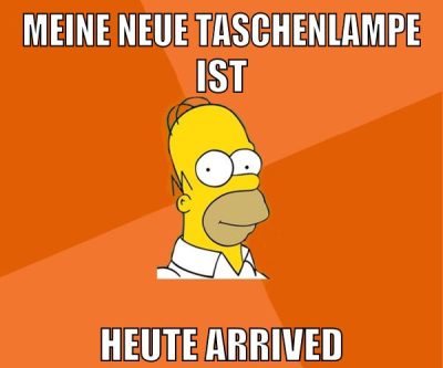 meine neue taschenlampe ist heute arrived
