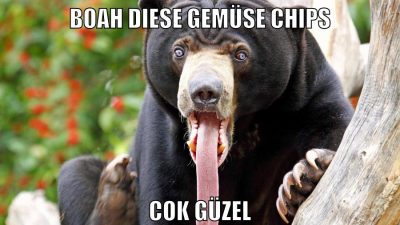 boah diese gemüse chips cok güzel