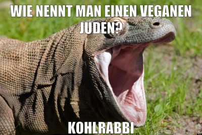 wie nennt man einen veganen juden? kohlrabbi