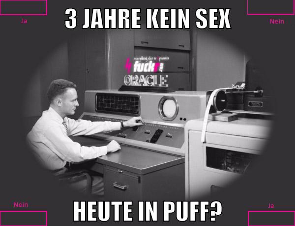 3 jahre kein Sex heute in Puff?