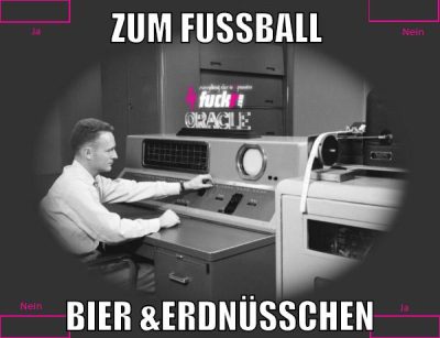 Zum Fussball Bier &Erdnüsschen