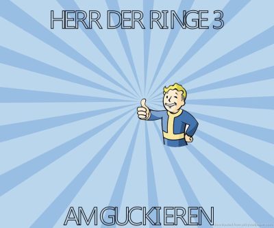 herr der ringe 3 am guckieren