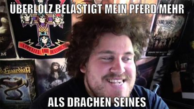 überlölz belästigt mein pferd mehr als drachen seines