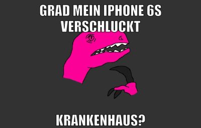 grad mein iphone 6s verschluckt krankenhaus?