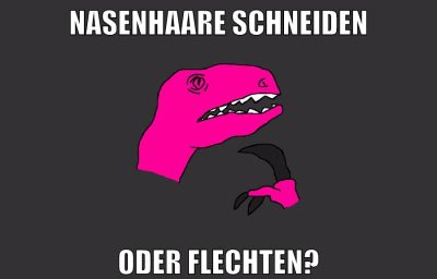 nasenhaare schneiden oder flechten?