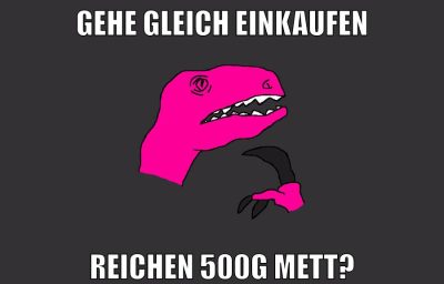 gehe gleich einkaufen reichen 500g mett?
