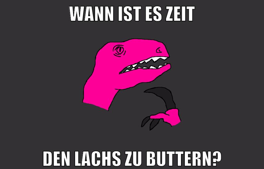 Wann ist es Zeit den Lachs zu buttern?