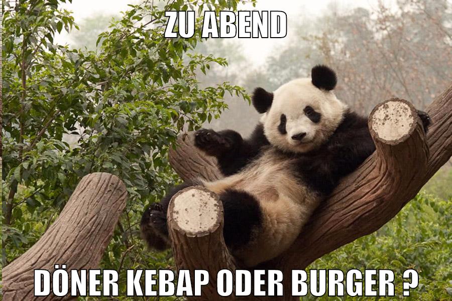 zu abend döner kebap oder burger ?