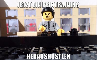 jetzt ein beintraining heraushustlen
