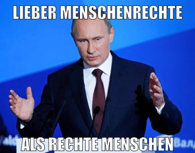 lieber menschenrechte als rechte menschen