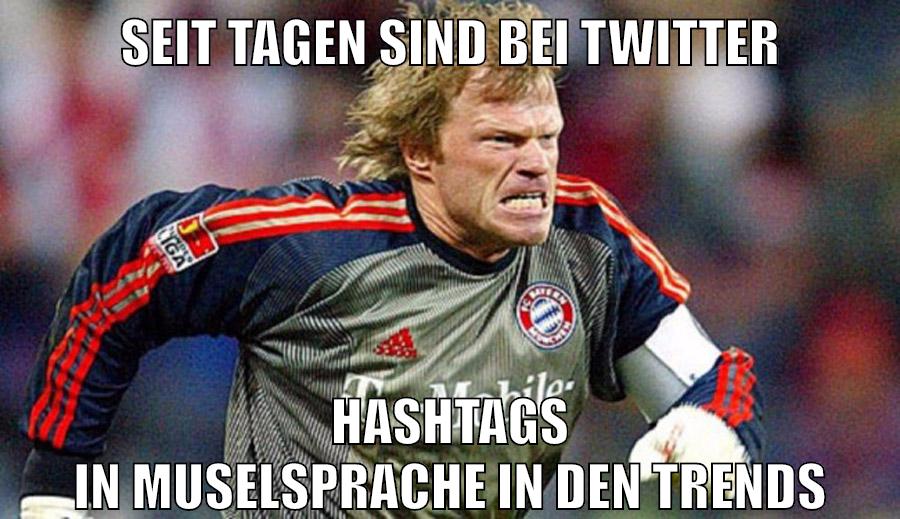 seit tagen sind bei twitter hashtags in muselsprache in den trends