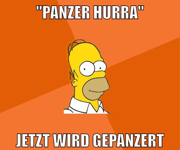 "Panzer Hurra" jetzt wird gepanzert