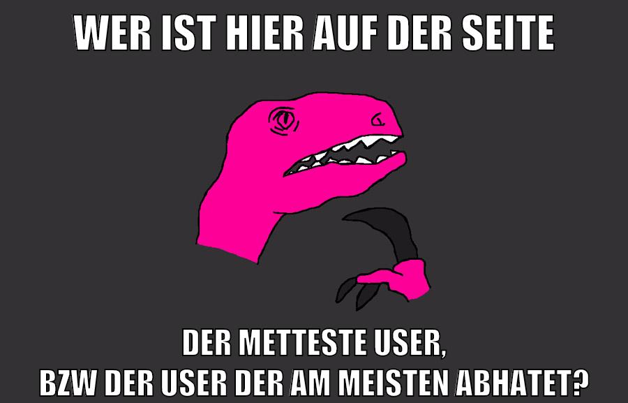 wer ist hier auf der seite der metteste user, bzw der user der am meisten abhatet?