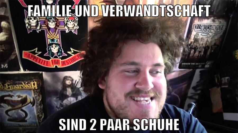 familie und verwandtschaft sind 2 paar schuhe