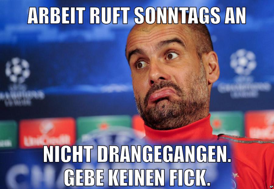 Arbeit ruft Sonntags an Nicht drangegangen. Gebe keinen Fick.