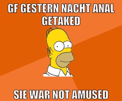 gf gestern nacht anal getaked sie war not amused