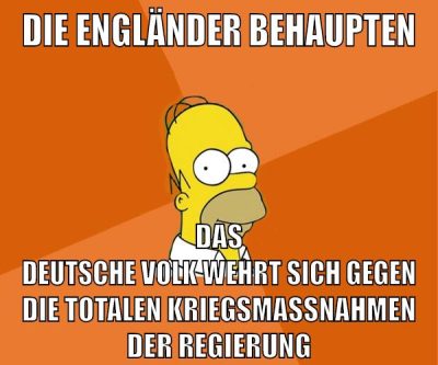 die engländer behaupten das deutsche volk wehrt sich gegen die totalen kriegsmaßnahmen der regierung
