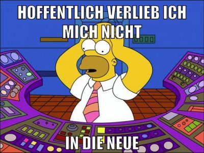 hoffentlich verlieb ich mich nicht in die neue