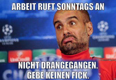 Arbeit ruft Sonntags an Nicht drangegangen. Gebe keinen Fick.