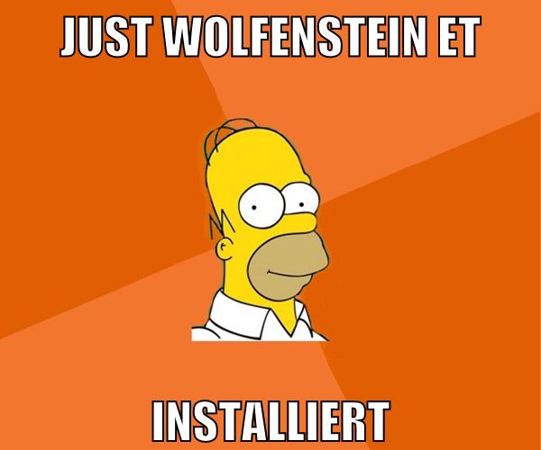 just wolfenstein ET installiert