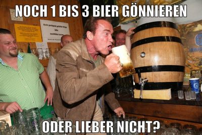 noch 1 bis 3 bier gönnieren oder lieber nicht?