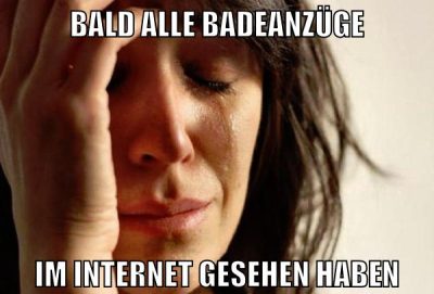 bald alle badeanzüge im internet gesehen haben